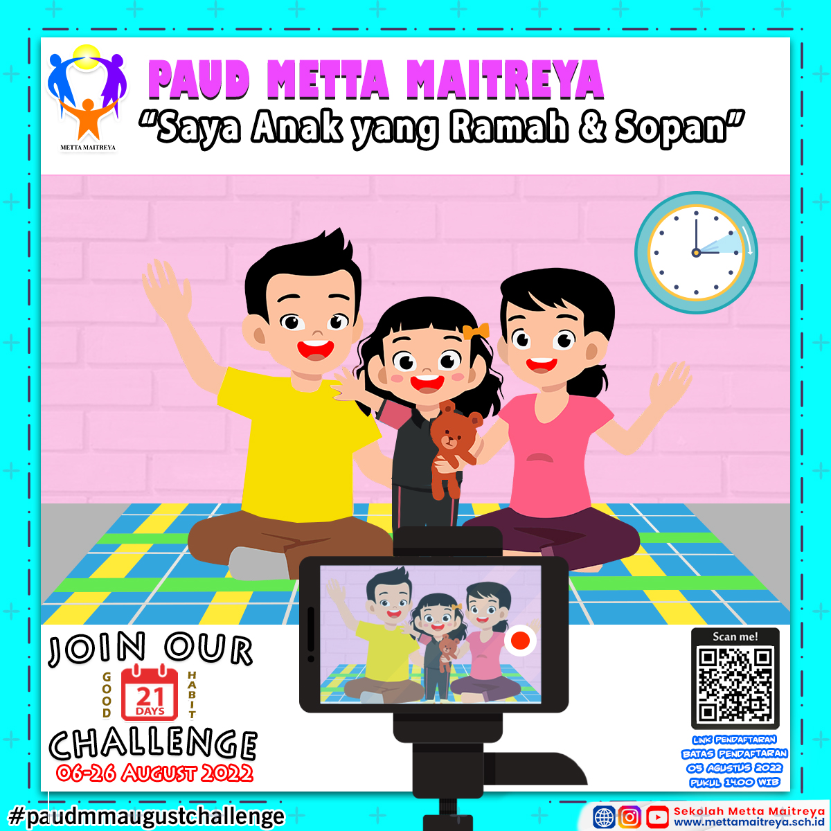 August 21 Days Good Habit Challenge | PAUD METTA MAITREYA